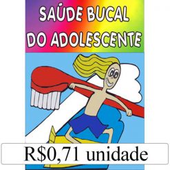 Mini Revista Saúde Bucal do Adolescente - Pacote c/ 14 unidades