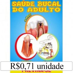 Mini Revista Saúde Bucal do Adulto - Pacote c/ 14 unidades