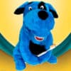 Fantoche Dentário Pelúcia Luxo com Macro Arcada - Cachorro Azul