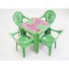 Mesa Infantil Plástica Empilhável com Jogo - Cor Verde